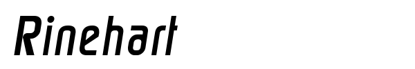 Rinehart font preview